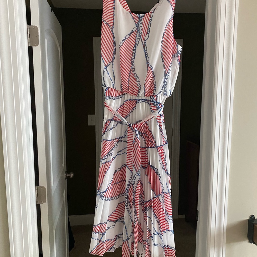NWT INC dress with pleated skirt.